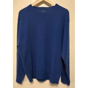 Pendleton Sweater Royal Blue Grandpa 100 Wool Washable Shetland Adult Mens Large